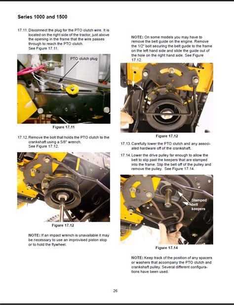 A serial number will get you an exact match. . Cub cadet manual pto clutch adjustment